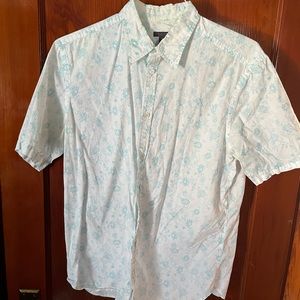 H&M floral print short sleeve Oxford